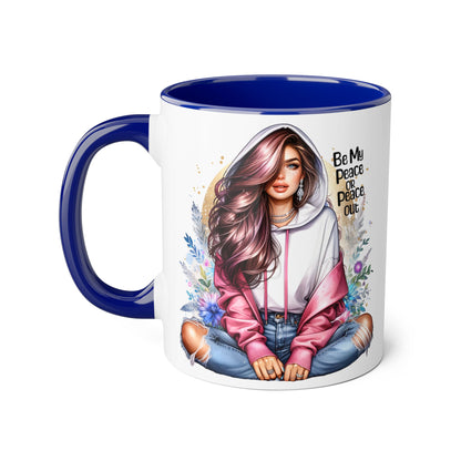 Be My Peace or Peace Out Accent Mug