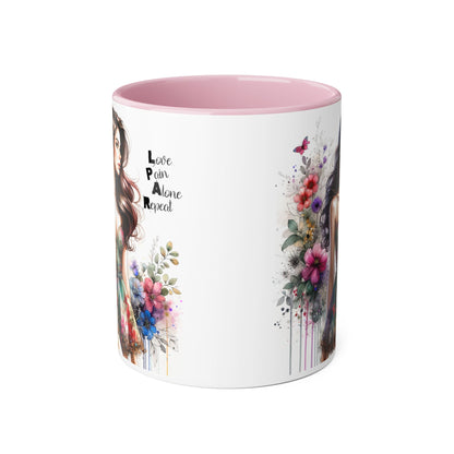 Chic Floral Accent Mug | Inspirational Coffee Cup, Perfect Gift for Friends, Tea Lovers, Birthday, Encouragement, Appreciation