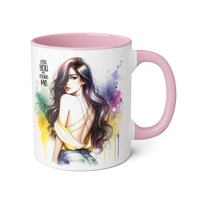 Lost You and Found Me Artistic Accent Mugs | Colorful Watercolor Portraits | Inspirational Coffee Cup | Perfect Gift for Coffee Lovers, Art Enthusiasts, [...]