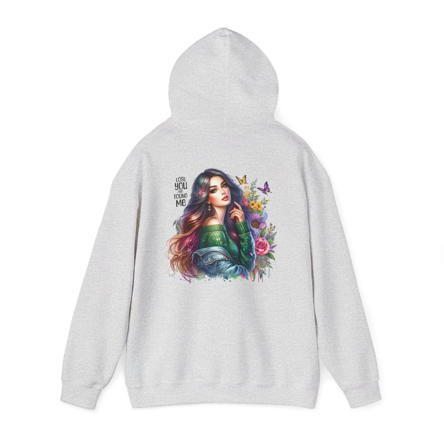 Breakup Hoodie - Unisex Hooded Sweatshirt Lost You and Found Me Design