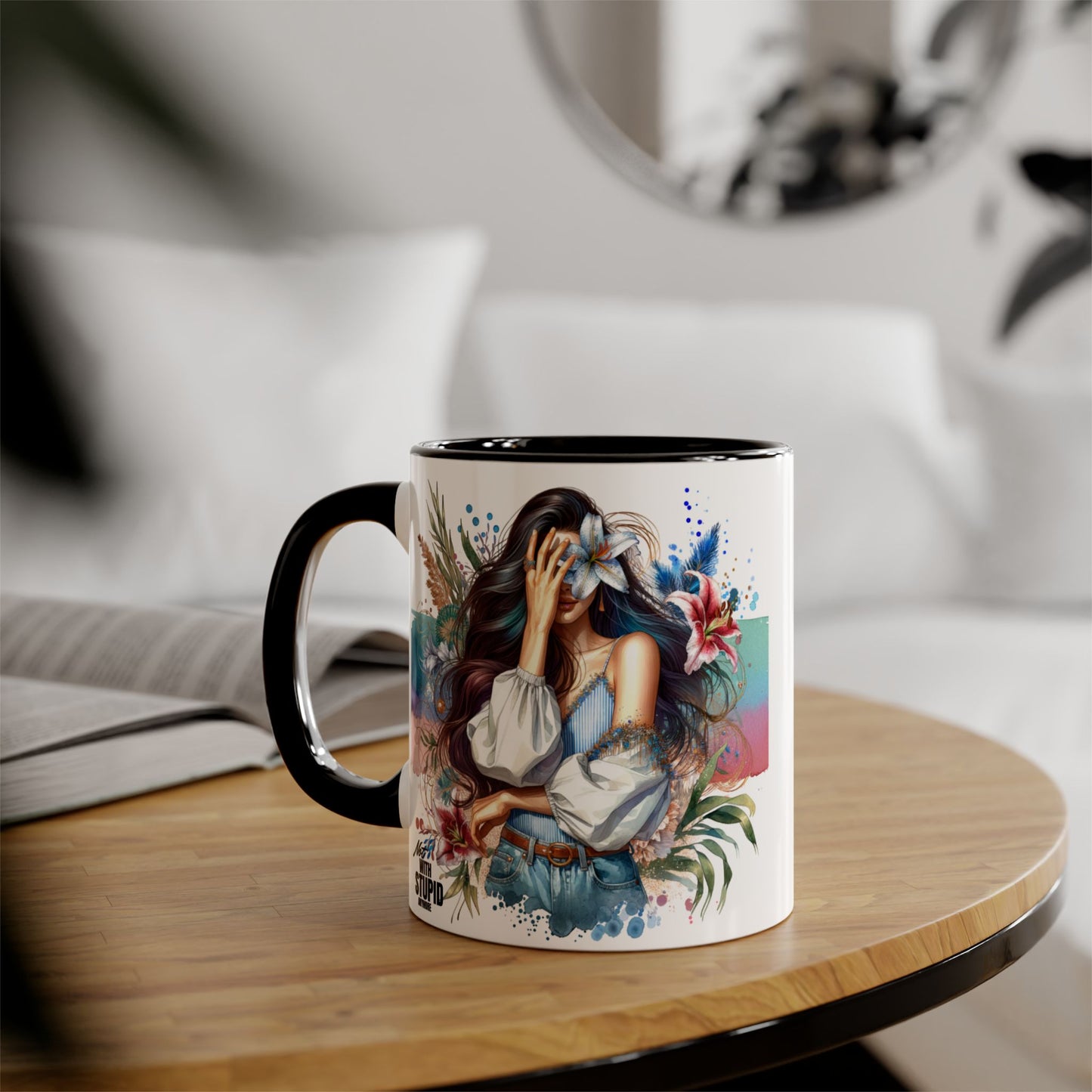 Mug - Not With Stupid Anymore Humoristic 11oz Accent Mug
