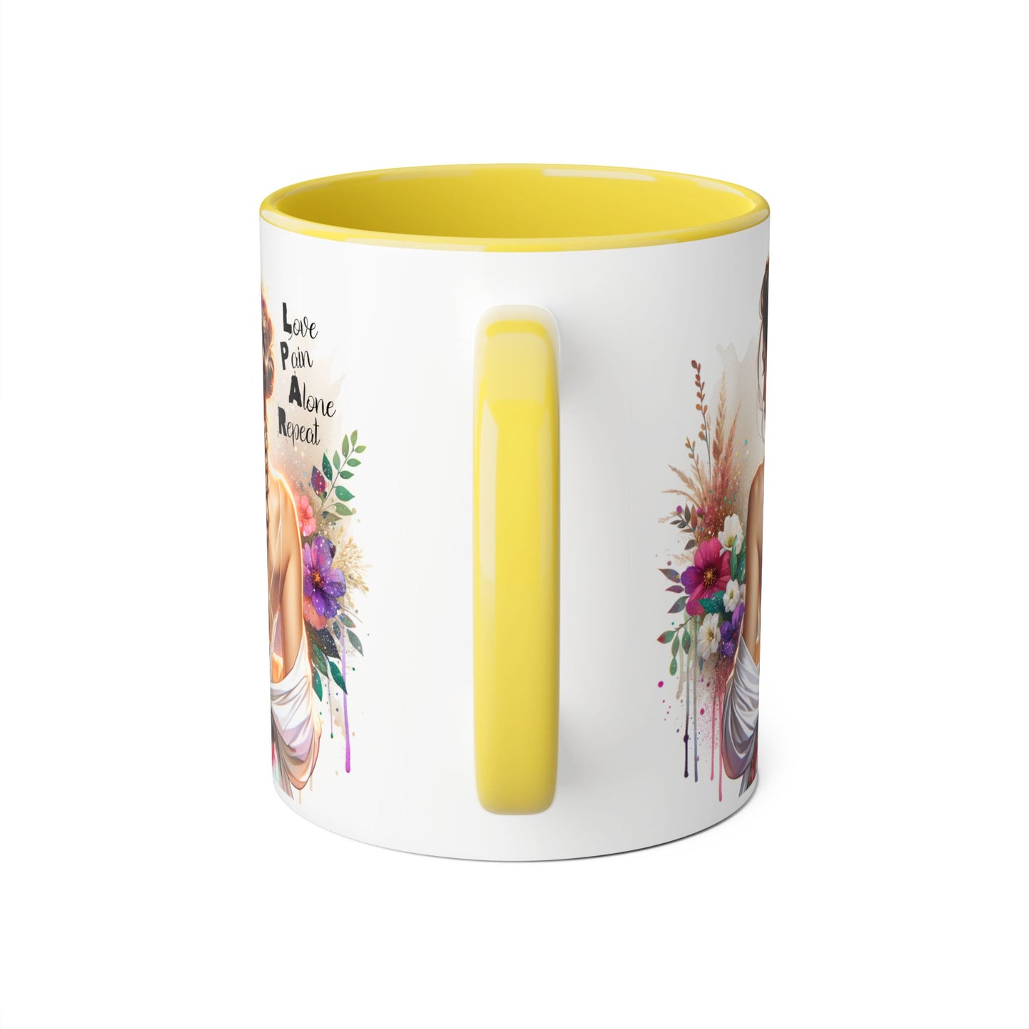 Inspirational Accent Mugs for Coffee Lovers, Beautiful Art, Gift for Friends, Motivational Quotes, Home Decor, Unique Office Mugs