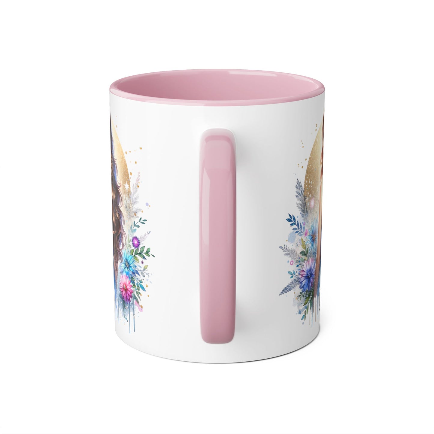 Divorced AF Accent Mug, Floral Coffee Cup, Inspirational Gift for Her, Breakup Recovery, Self-Love Celebrations, Unique Birthday Present