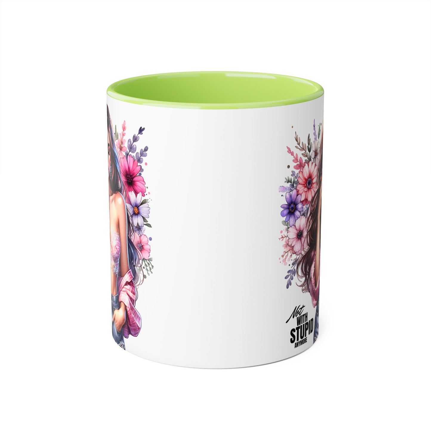 Mug - Not With Stupid Anymore Humoristic 11oz Accent Mug