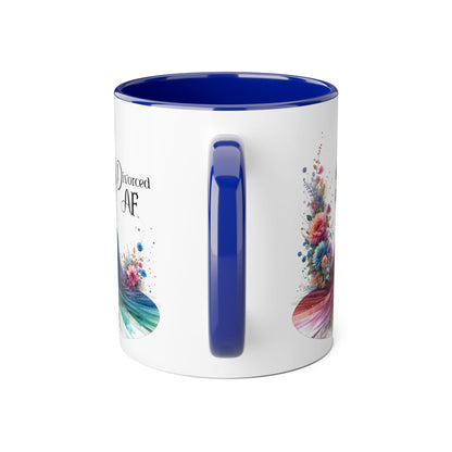 Divorce Celebration Mug, Colorful Accent Coffee Cup, Perfect Gift for Newly Divorced, Self-Care, Encouragement, Unique Coffee Lover Gift