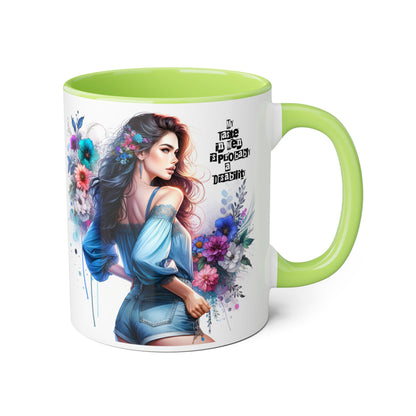 Funny Accent Mug - My Taste in Men is Probably a Disability Humor 11oz Cup