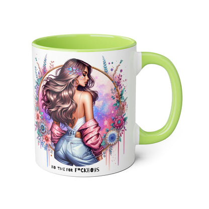 Funny Accent Mug - No Time For F*boys 11oz