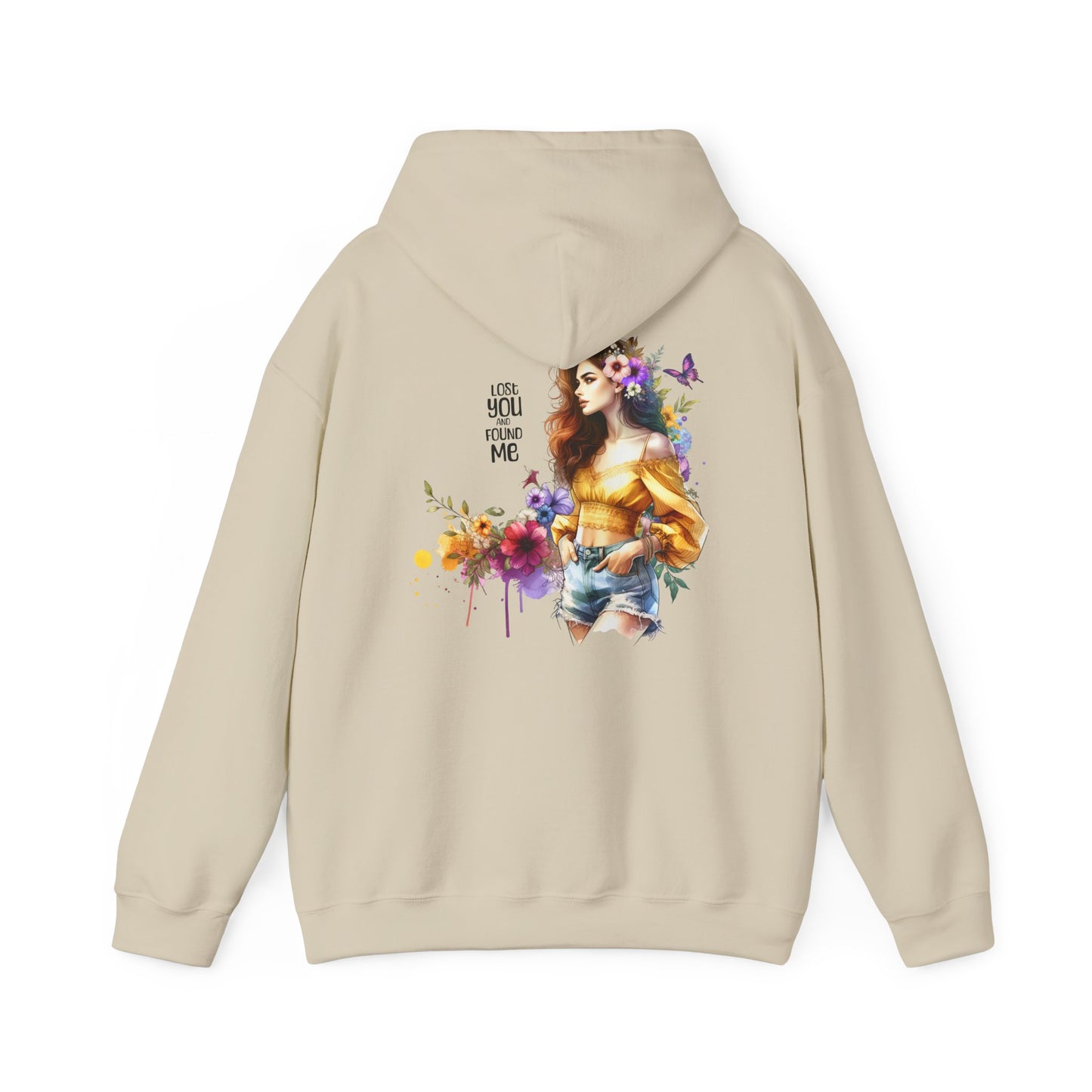Breakup Hoodie - Unisex Hooded Sweatshirt Lost You and Found Me Design