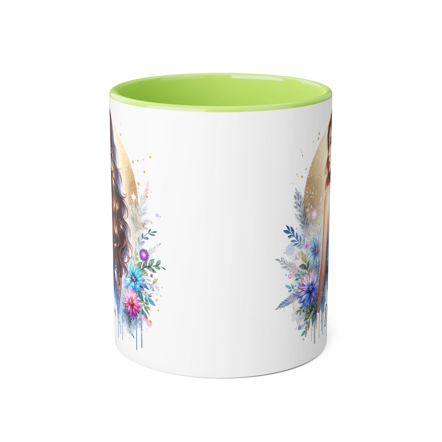 Divorced AF Accent Mug, Floral Coffee Cup, Inspirational Gift for Her, Breakup Recovery, Self-Love Celebrations, Unique Birthday Present