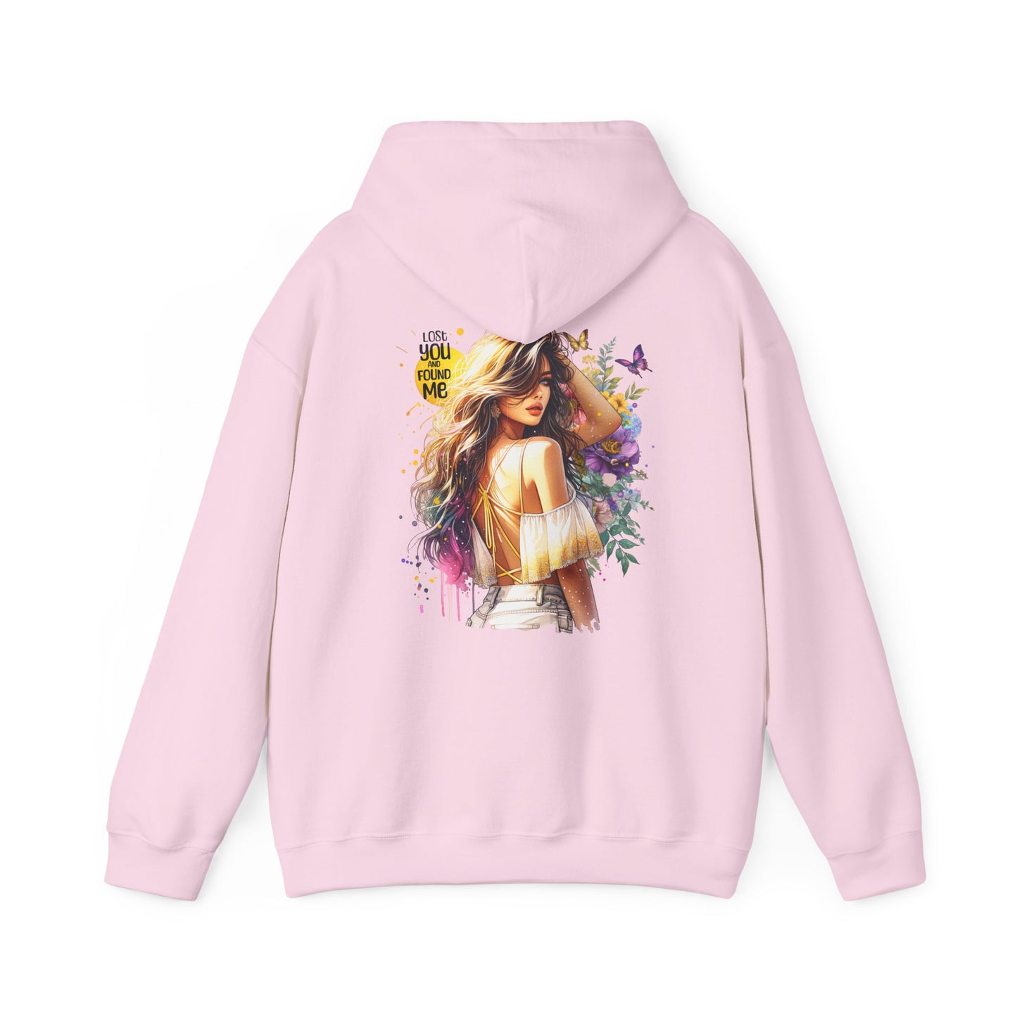 Breakup Hoodie - Unisex Hooded Sweatshirt Lost You and Found Me Design
