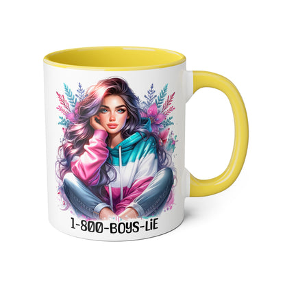 1-800-BOYS-LIE Colorful Feminine Accent Mug with Floral Design - Perfect for Stylish Coffee Lovers, Unique Gift for Birthdays, Holidays, and [...]