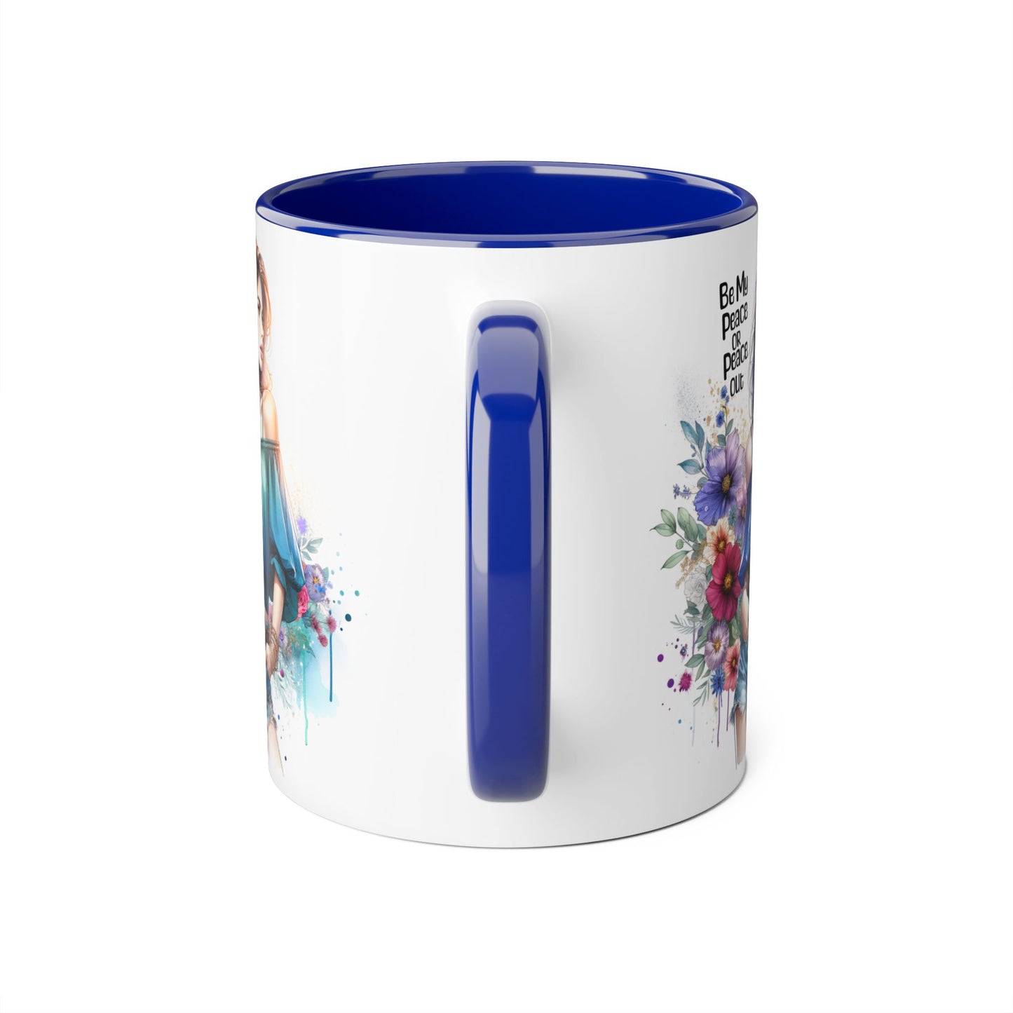 Be My Peace or Peace Out Accent 11oz Mug