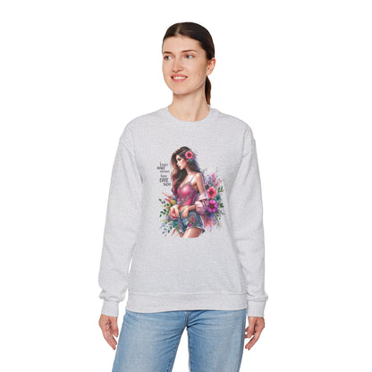 I Don`t  Make Mistakes, I Just Date Them Floral Fantasy Crewneck Sweatshirt, Boho Sweatshirt, Spring Fashion, Gift for Her, Cute Sweatshirt, Cozy Wear