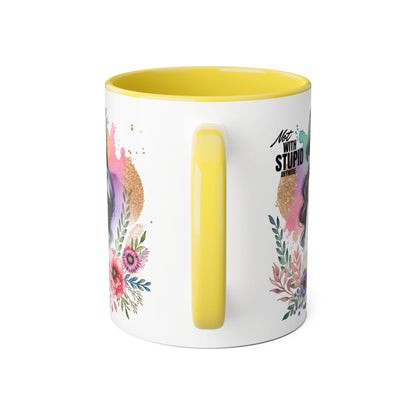 Mug - Not With Stupid Anymore Humoristic 11oz Accent Mug