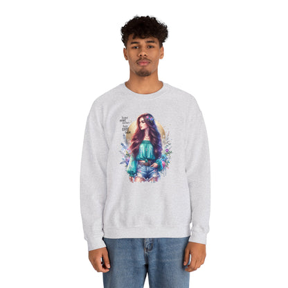 I Don`t  Make Mistakes, I Just Date Them Colorful Bohemian Crewneck Sweatshirt, Cozy Apparel, Unique Gift, Casual Wear, Inspirational Fashion, Artist Design