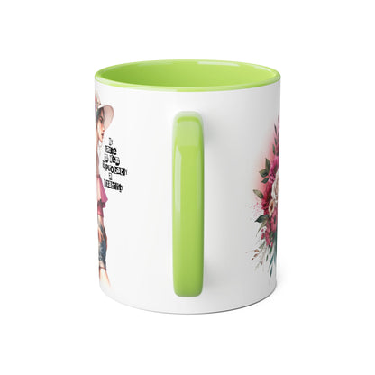 Funny Accent Mug - My Taste in Men is Probably a Disability Humor 11oz Cup