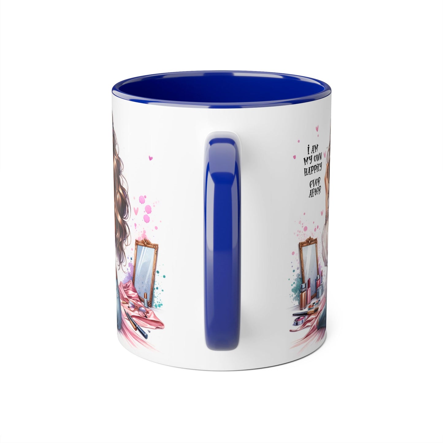 I Am My Own Happily Ever After Empowered Beauty Accent Mug - 11oz Inspirational Coffee Cup for Self-Love and Confidence