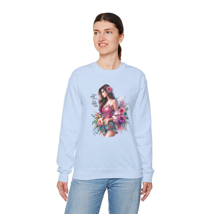 I Don`t  Make Mistakes, I Just Date Them Floral Fantasy Crewneck Sweatshirt, Boho Sweatshirt, Spring Fashion, Gift for Her, Cute Sweatshirt, Cozy Wear