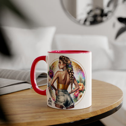 It's Not Me, It's You Humoristic Beautiful Floral Accent Mugs - Unique Coffee Cup for Art Lovers, Perfect Gift for Home Decor, Birthday, or Wedding