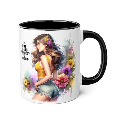Funny Accent Mug - My Taste in Men is Probably a Disability Humor 11oz Cup