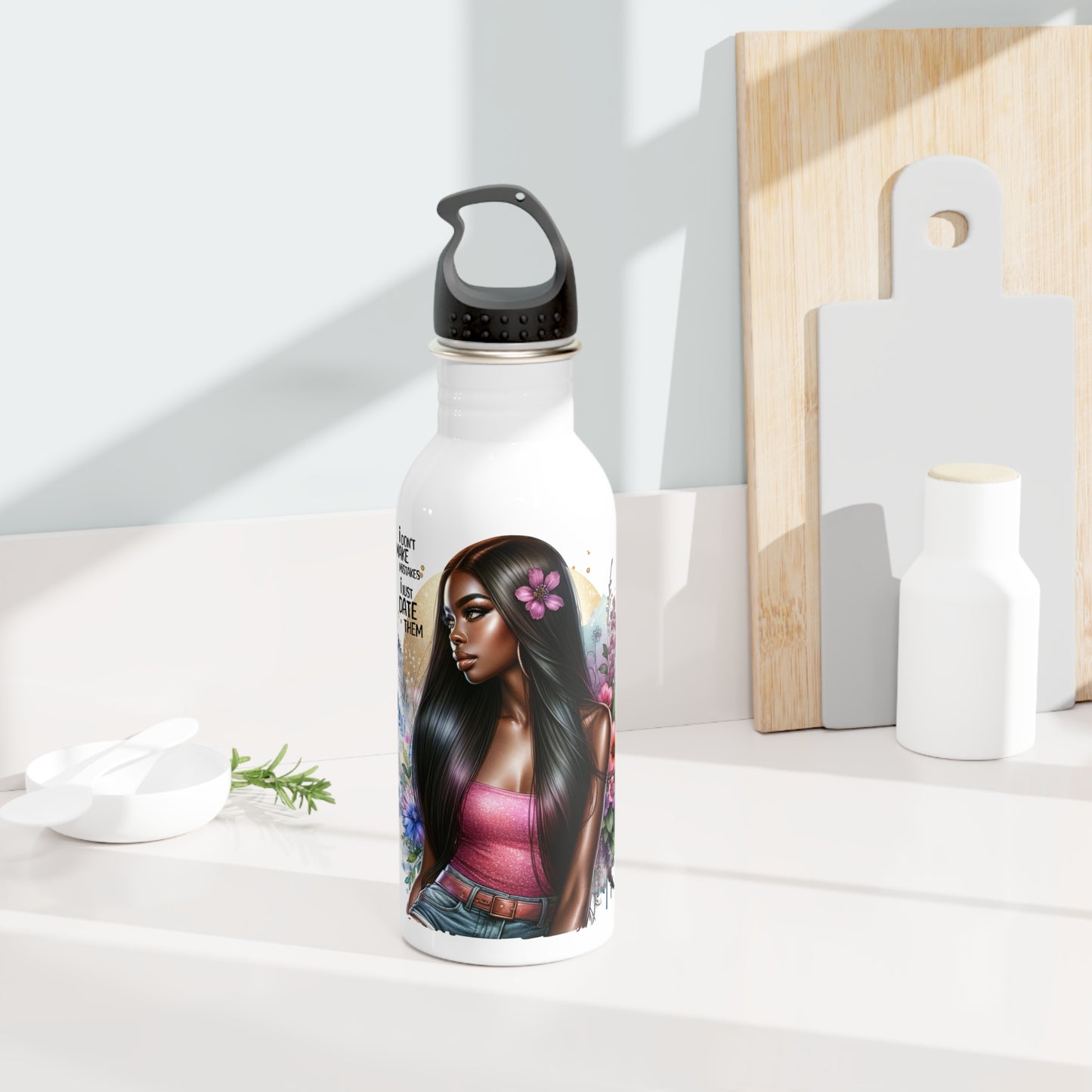 I Don't Make Mistakes, I Date Them Stylish Stainless Steel Water Bottle - Inspirational Quotes for Everyday Use, Eco-Friendly Hydration, Gift for Friends, Fitness [...]