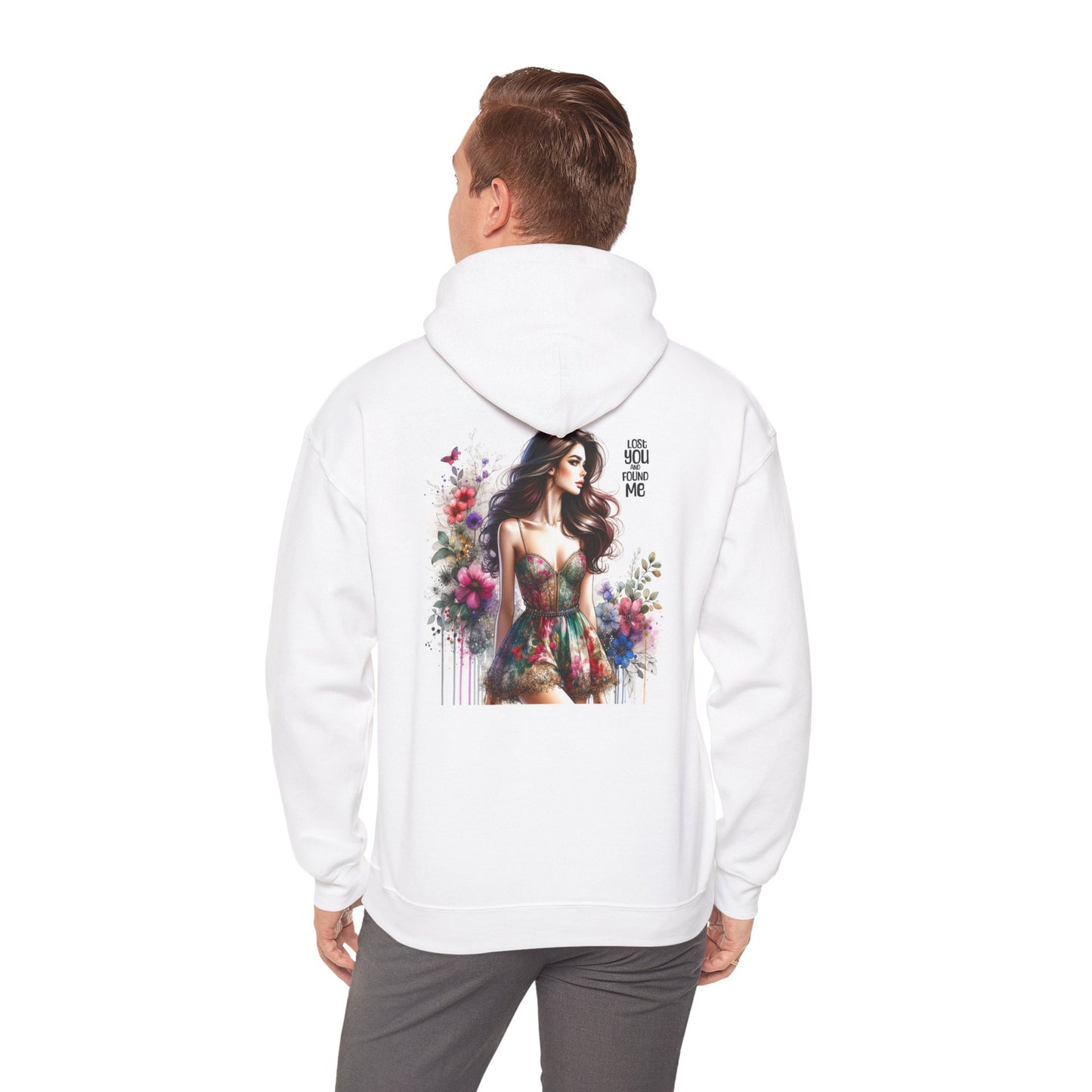 Breakup Hoodie - Unisex Hooded Sweatshirt Lost You and Found Me Design