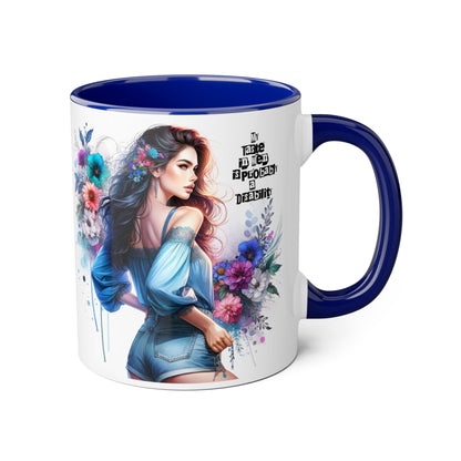 Funny Accent Mug - My Taste in Men is Probably a Disability Humor 11oz Cup