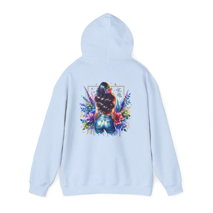 I Don`t Make Mistakes, I Just Date Them Colorful Floral Back Design Hooded Sweatshirt, Cozy Unisex Hoodie, Graphic Sweatshirt, Gift for Her, Stylish Casual Wear