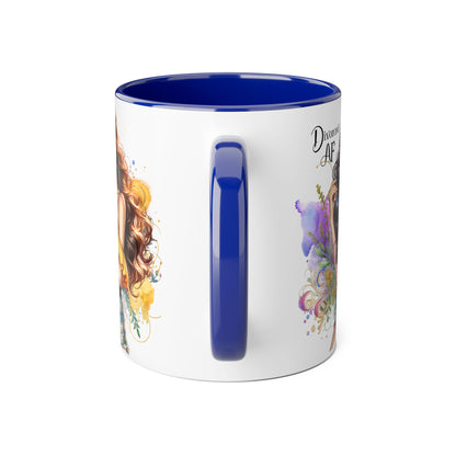Divorced AF Accent Mug – Perfect for Coffee Lovers, Gift for Divorce Celebration, Sassy Mug, Unique Coffee Cup, Empowering Drinkware