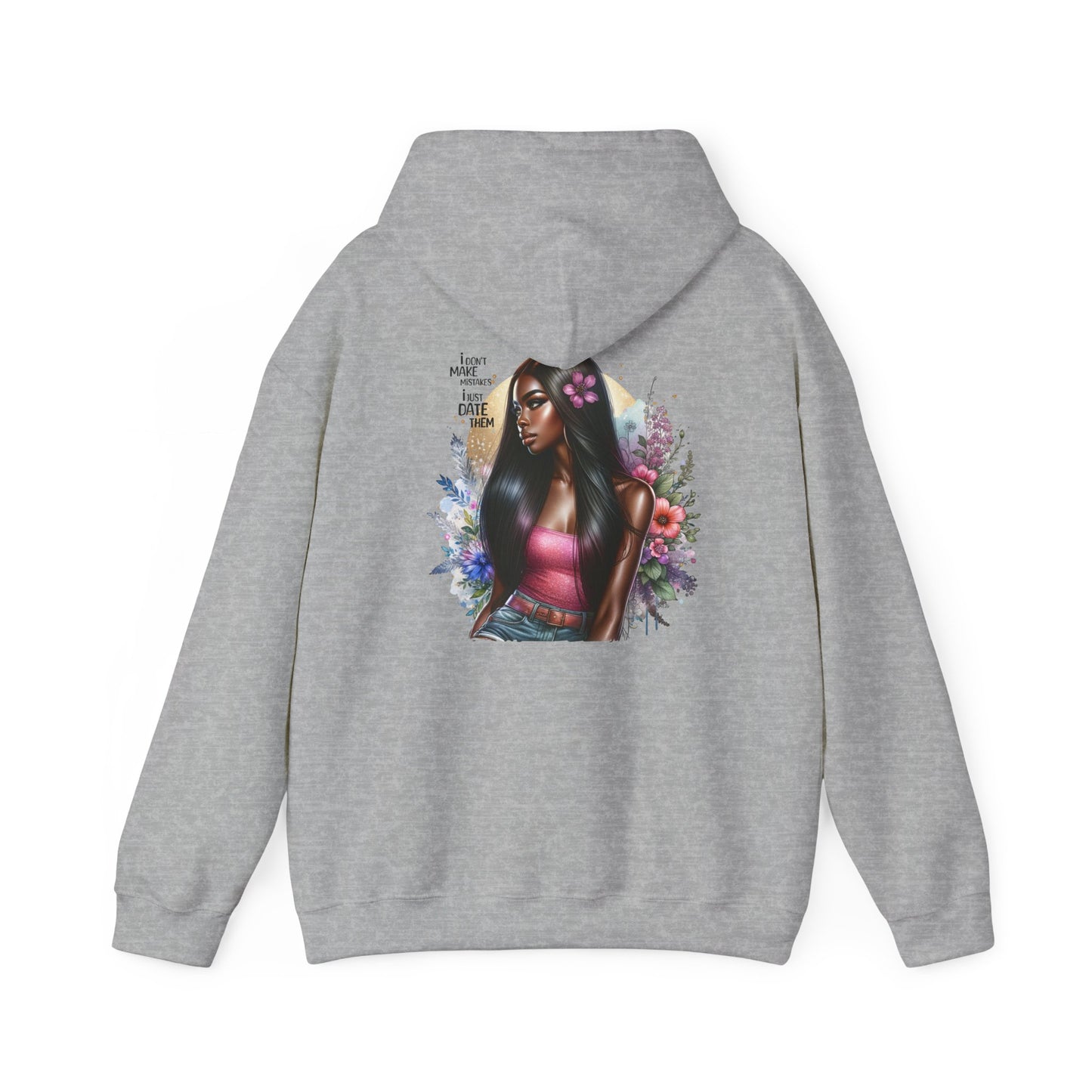 I Don`t  Make Mistakes, I Just Date Them Vibrant Art Hoodie - Unisex Heavy Blend™, Cozy Fashion, Gift for Her, Spring Vibes, Casual Streetwear, Perfect for Holidays