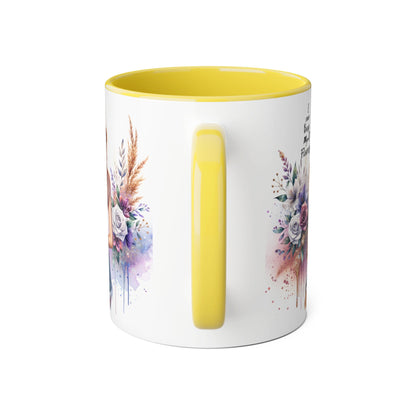 I Can Buy Myself Flowers Floral-Inspired Accent Mug, Boho Coffee Cup, Gift for Flower Lovers, Artful Drinkware for Special Occasions, Women's Inspirational Mug