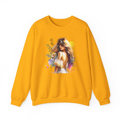 I Don`t  Make Mistakes, I Just Date Them Chic Floral Art Crewneck Sweatshirt, Cozy Gift for Her, Casual Wear, Fashionable Sweatshirt, Relaxed Style