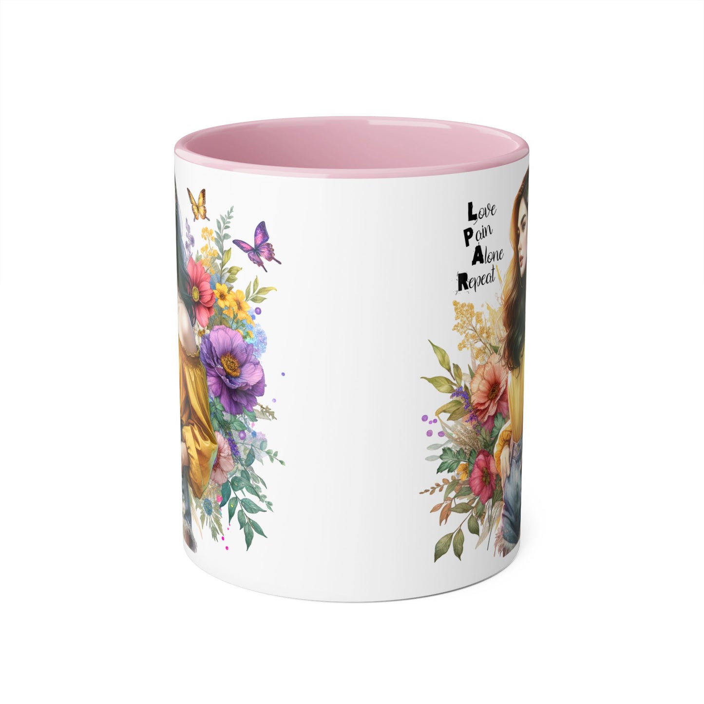 Whimsical Floral Accent Mug, Inspirational Gift for Friends, Nature Lovers, Home Décor, Coffee/Tea Mug, Unique Art