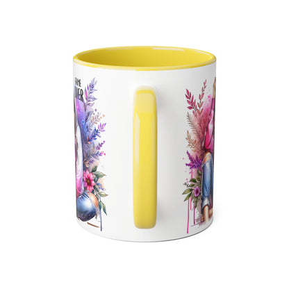 Stylish Gamer Mug, Game Over Coffee Cup, Floral Art Drinkware, Cute Gift for Gamers, Trendy Ceramic Tea Mug