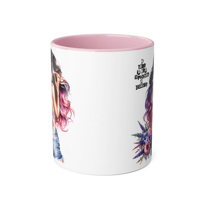Funny Accent Mug - My Taste in Men is Probably a Disability Humor 11oz Cup