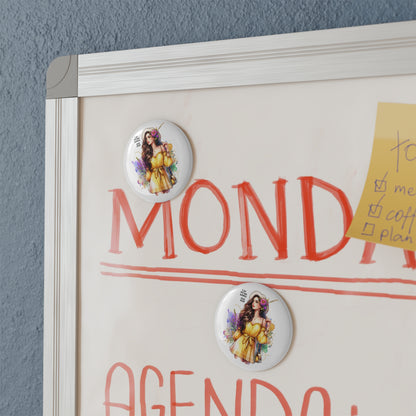 I Am My Own Happily Ever After  Button Magnet - Inspirational Decor for Home & Office