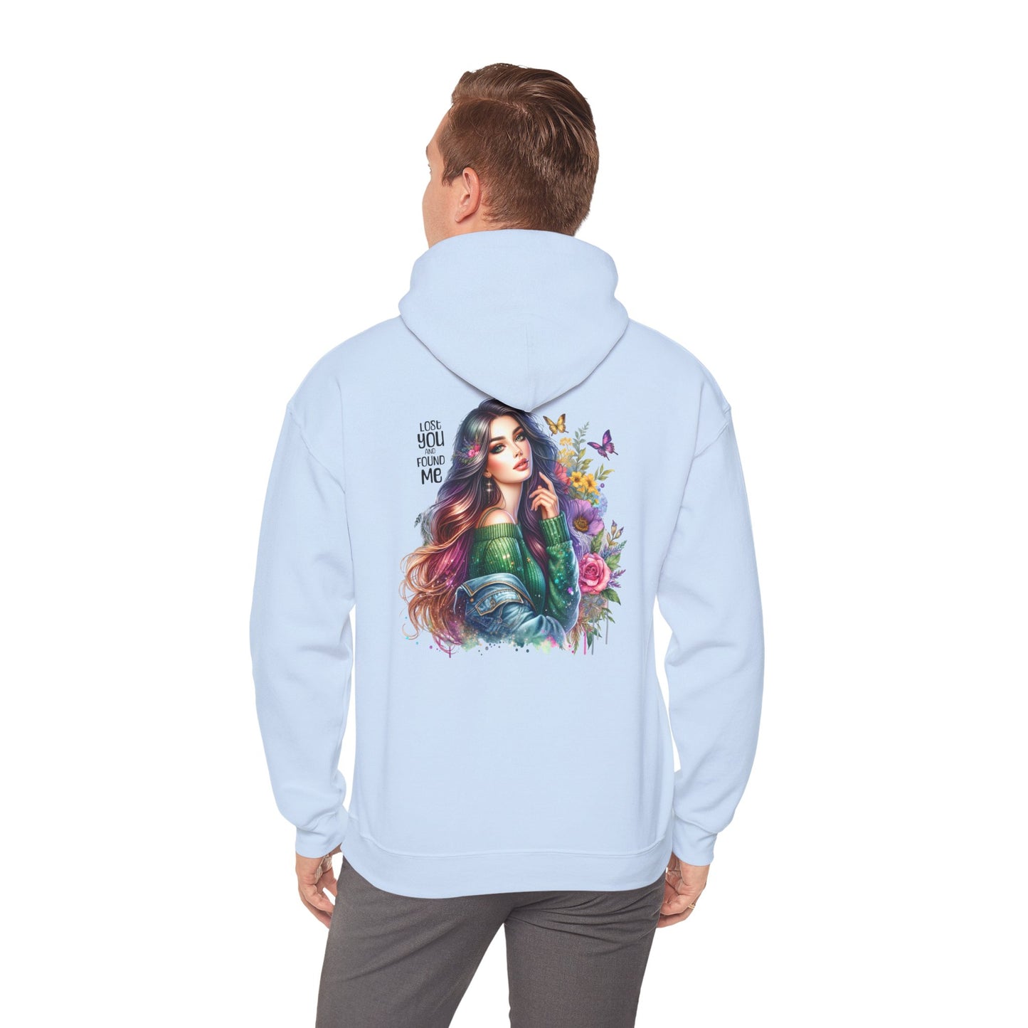 Breakup Hoodie - Unisex Hooded Sweatshirt Lost You and Found Me Design