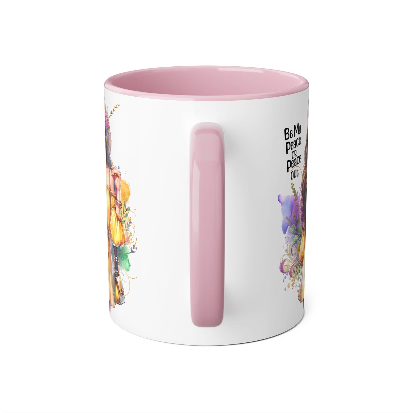 Mug - Be My Peace or Peace Out Accent Mug 11oz