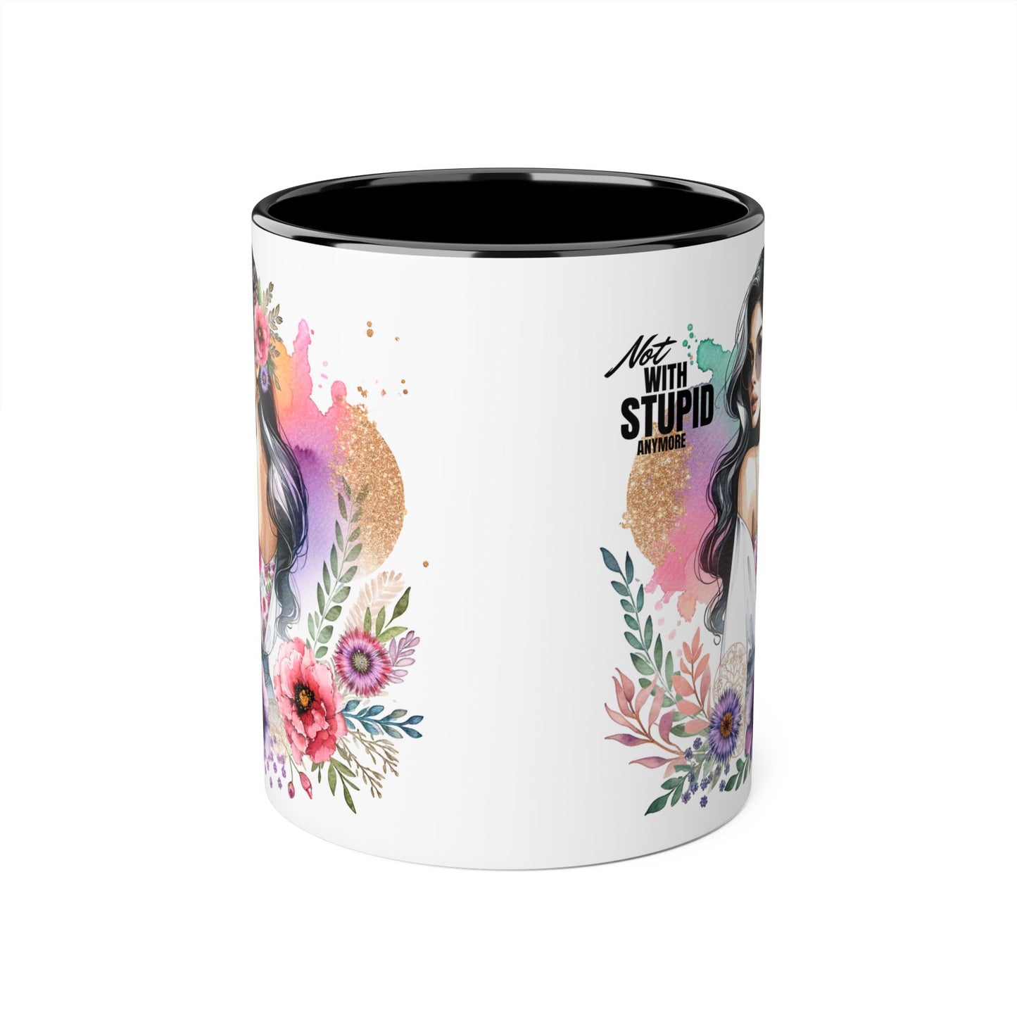 Mug - Not With Stupid Anymore Humoristic 11oz Accent Mug