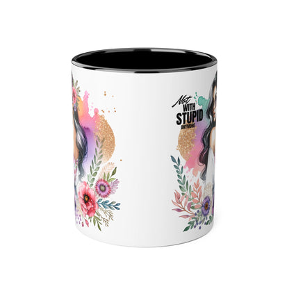 Mug - Not With Stupid Anymore Humoristic 11oz Accent Mug