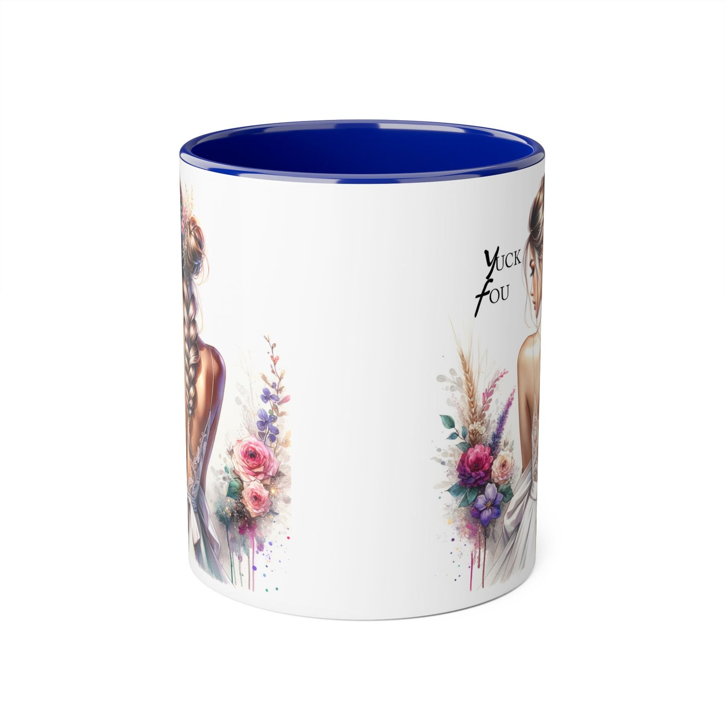 Yuck Fou Glamorous Floral Accent Mugs | Stylish Her Gift for Coffee Lovers | Unique Drinkware | Perfect for Birthdays, Anniversaries, & Weddings