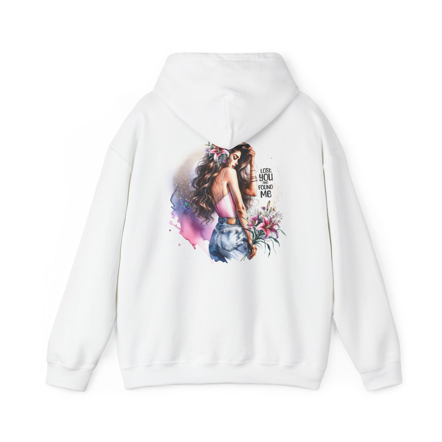 Breakup Hoodie - Unisex Hooded Sweatshirt Lost You and Found Me Design