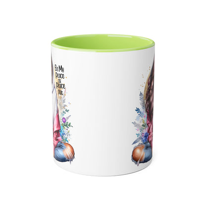 Be My Peace or Peace Out Accent Mug