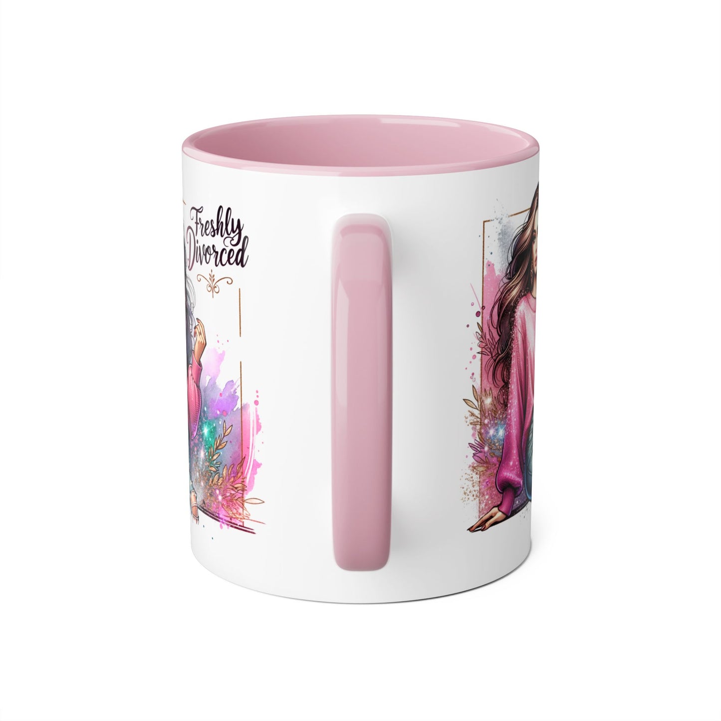 Freshly Divorced Accent Mug | Empowering Coffee Cup for Newly Single | Celebrate New Beginnings | Humorous Gift for Friends | Divorce [...]