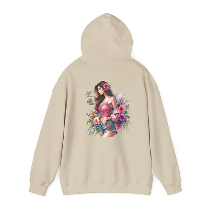 I Don`t  Make Mistakes, I Just Date Them Floral Bliss Unisex Hooded Sweatshirt - Cozy Gift, Bohemian Style, Comfortable Layer, Everyday Wear, Spring Fashion