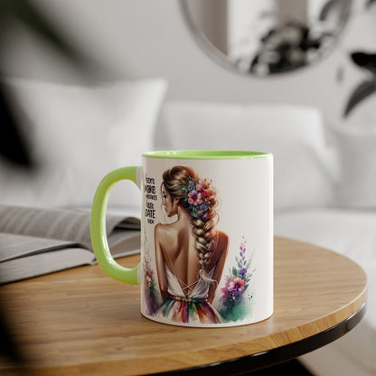 I Don't Make Mistakes, I Date Them Artistic Accent Mugs: Beauty & Floral Design, Perfect for Gifts, Home Decor, Coffee Lovers, Birthday Celebrations, Inspirational Quotes