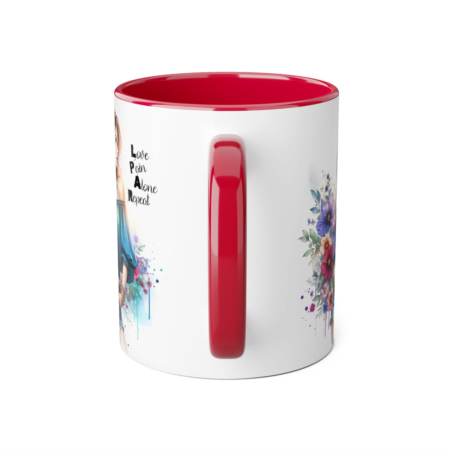 Floral Lover's Accent Mug - Celebrate Self-Love, Ideal Gift for Friends & Family, Perfect for Birthdays, Holidays, Cozy Moments