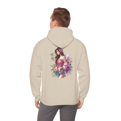 I Don`t  Make Mistakes, I Just Date Them Floral Bliss Unisex Hooded Sweatshirt - Cozy Gift, Bohemian Style, Comfortable Layer, Everyday Wear, Spring Fashion