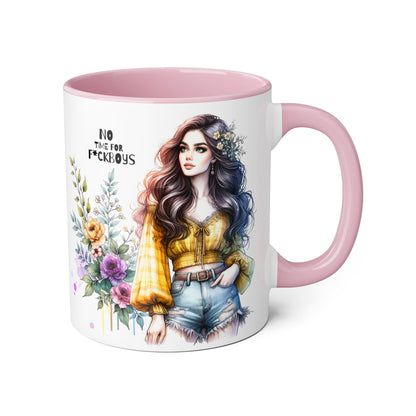 Funny Accent Mug - No Time For F*boys 11oz