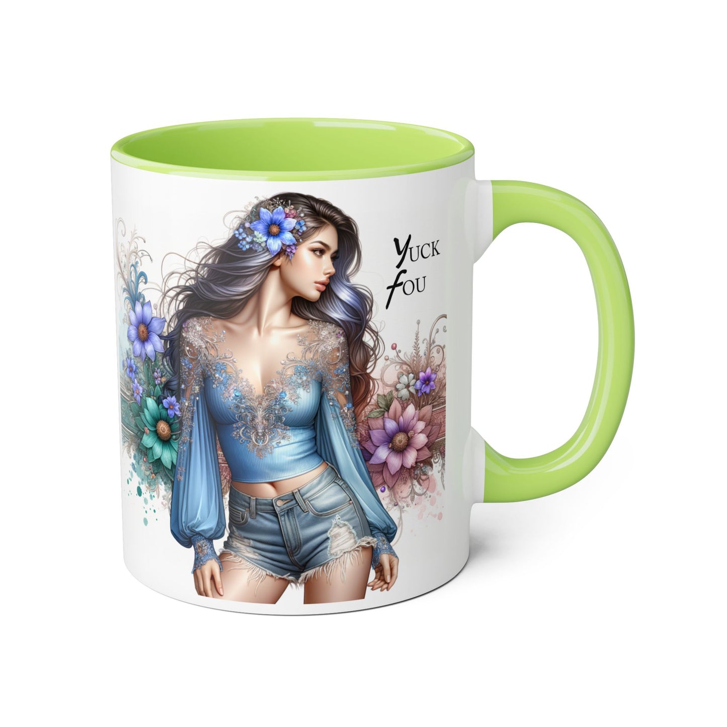 Artistic Accent Mug with ‘Yuck Fou’ Design for Trendy Sipping, Perfect Gift for Friends & Art Lovers, Ideal for Birthdays & Celebrations